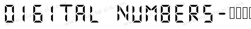 Digital Numbers字体转换